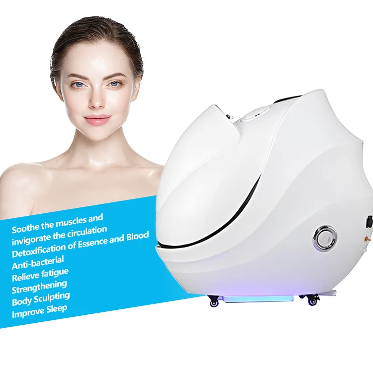 Multifunctional Sauna Capsule Ozone Slimming Spa Capsule Far Infrared Acrylic Colored Light Therapy Ozone Sauna Spa Capsule