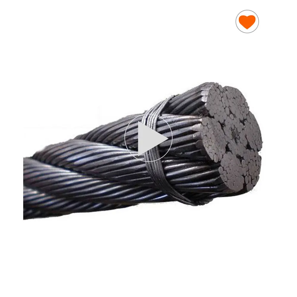 35x7 19x7 Non- Rotating Wire Rope 10mm 12mm Ungalvanized Galvanized Wire Rope Crane Wire Rope