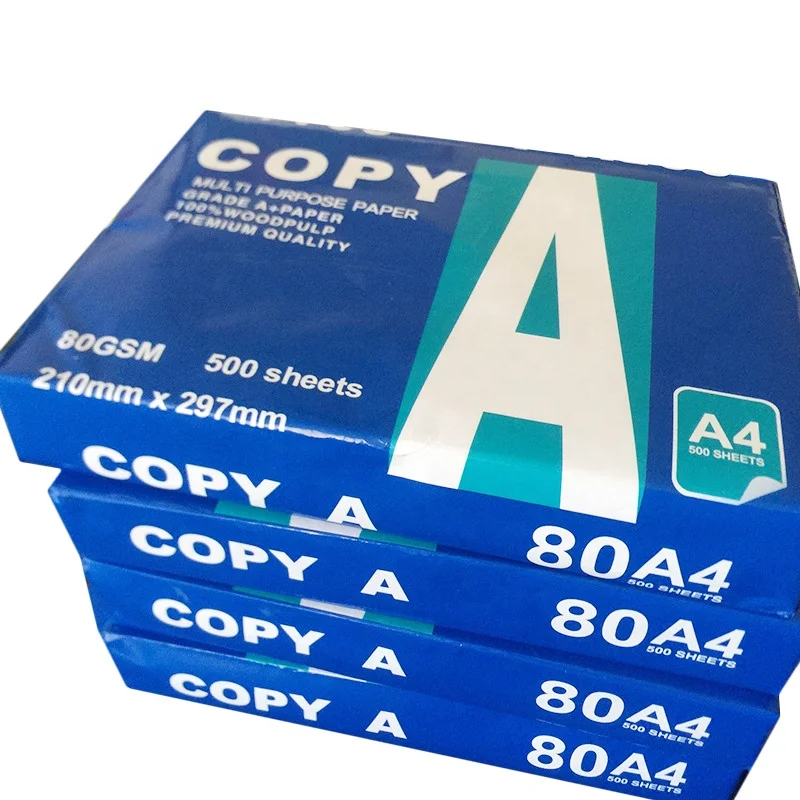 Лучшее качество 80gsm импортная копировальная бумага A4