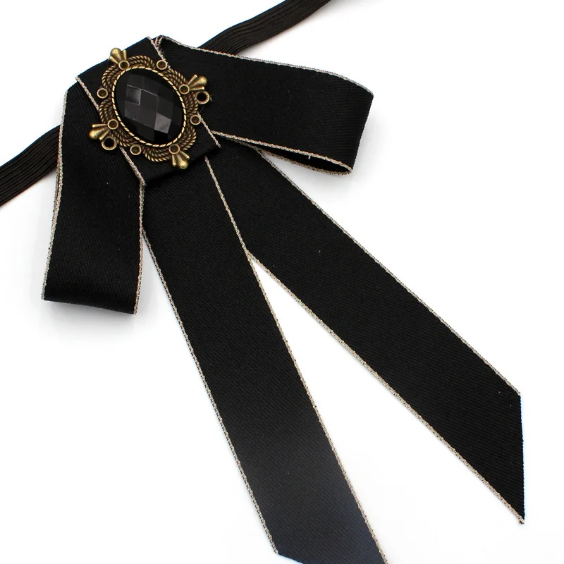 New necktie floral ribbon retro girl party vacation fashion multi-color elastic adjustable tie clothing collar