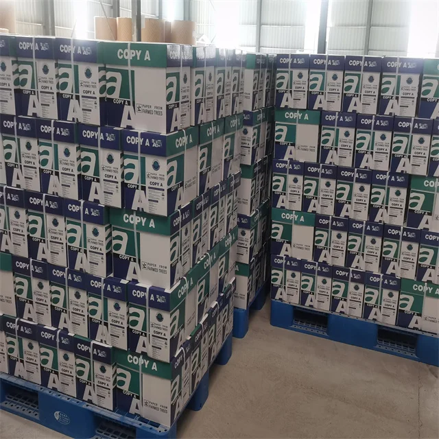 China Factory Oem 70gsm 75gsm 80gsm 100% Woodfree A4 A3 Copy Paper Box 500 Sheets Ream 5 Reams Box Office Art Paper