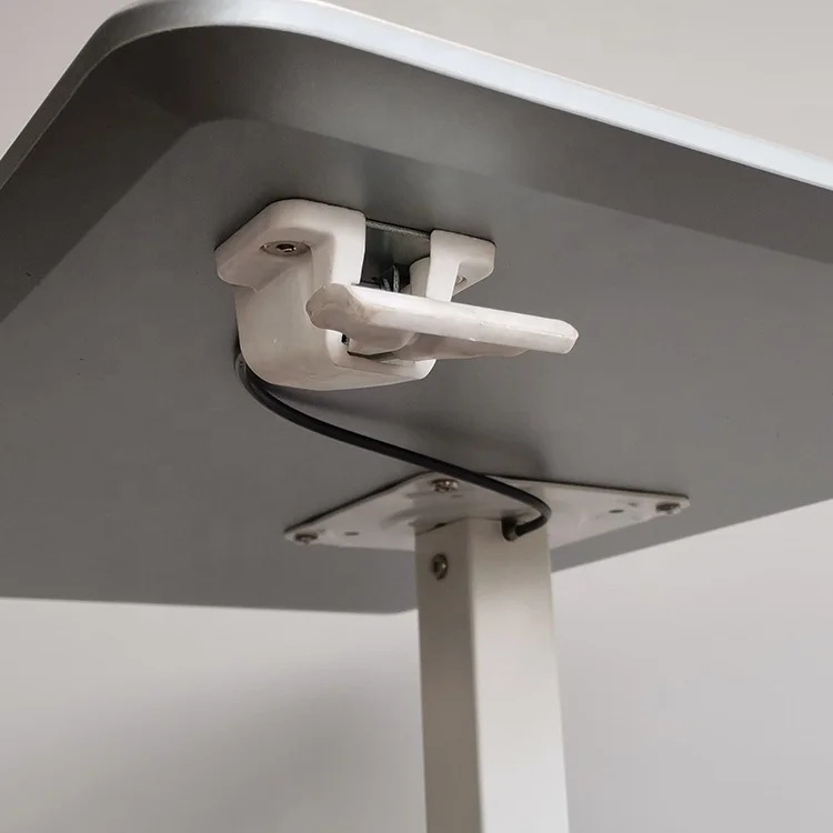 Movable Pneumatic Height Adjustable Standing Computer Desk Lifting Mobile Sit Stand up Desk with Wheels