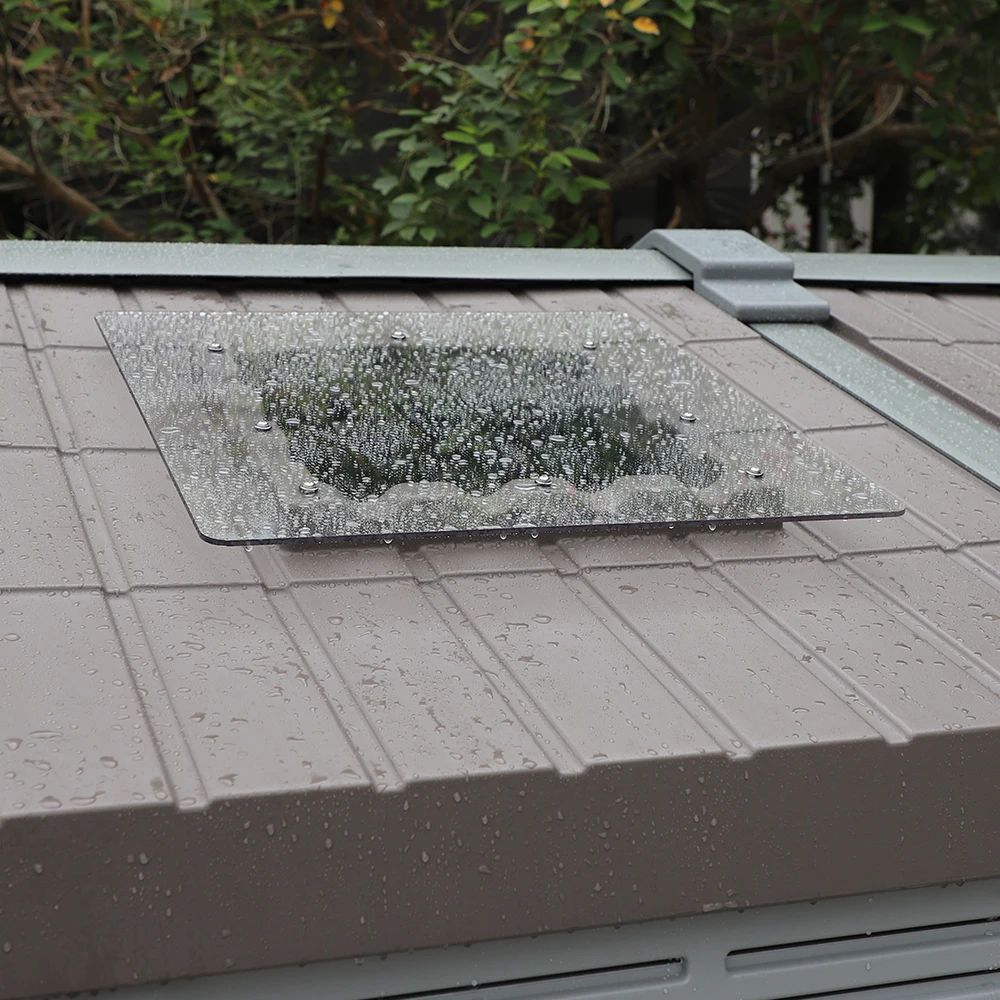 Very big size outdoor HDPE Plastic storage garden shed for backyard with low price