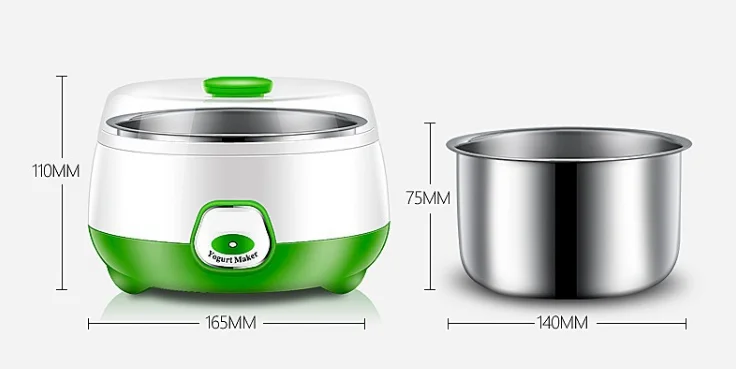 
Wholesale Yogurt Maker Electronic Automatic 1L Yogurt Maker with Stainless Steel Strainer Liner 