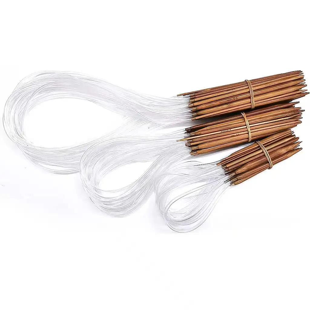 18 pieces bamboo circular needle knitting needles 40cm 60cm 80cm