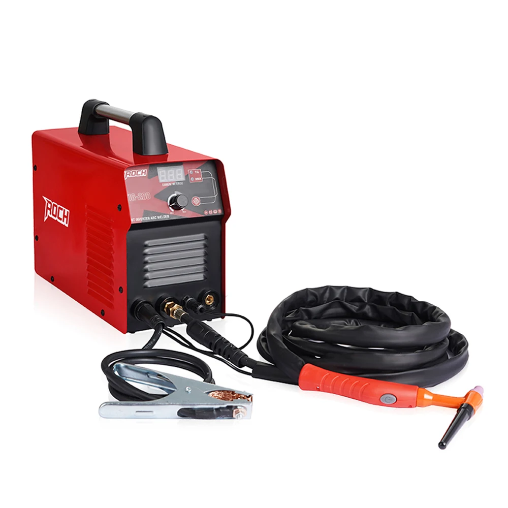 Saldatrice Tig Tig-200 Мини Портативный электрический инвертор переменного тока Dc аргон Mma дуговая сварочная машина