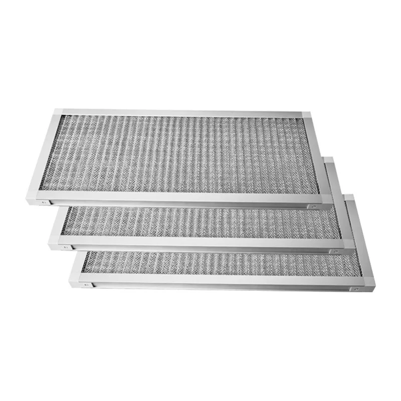 Customized Wave aluminum mesh primary efficiency filter oil fume removal air filter high temperature purification filter