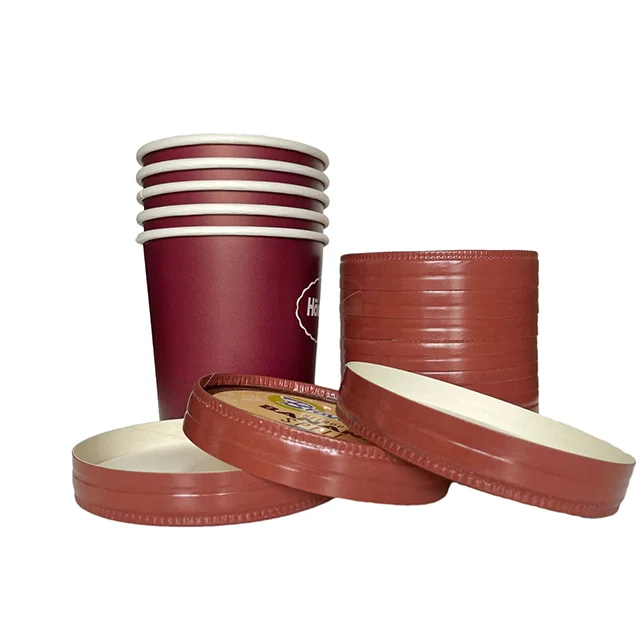Ice cream pint containers disposable food paper bowl ice cream cup paper stackable lid ice cream iml cup
