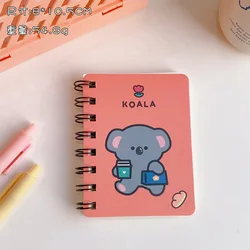 School Office Supply Cartoon Mini Coil Notebook Diary Book ske Exercise Book Carry Rollover Coil Notebook