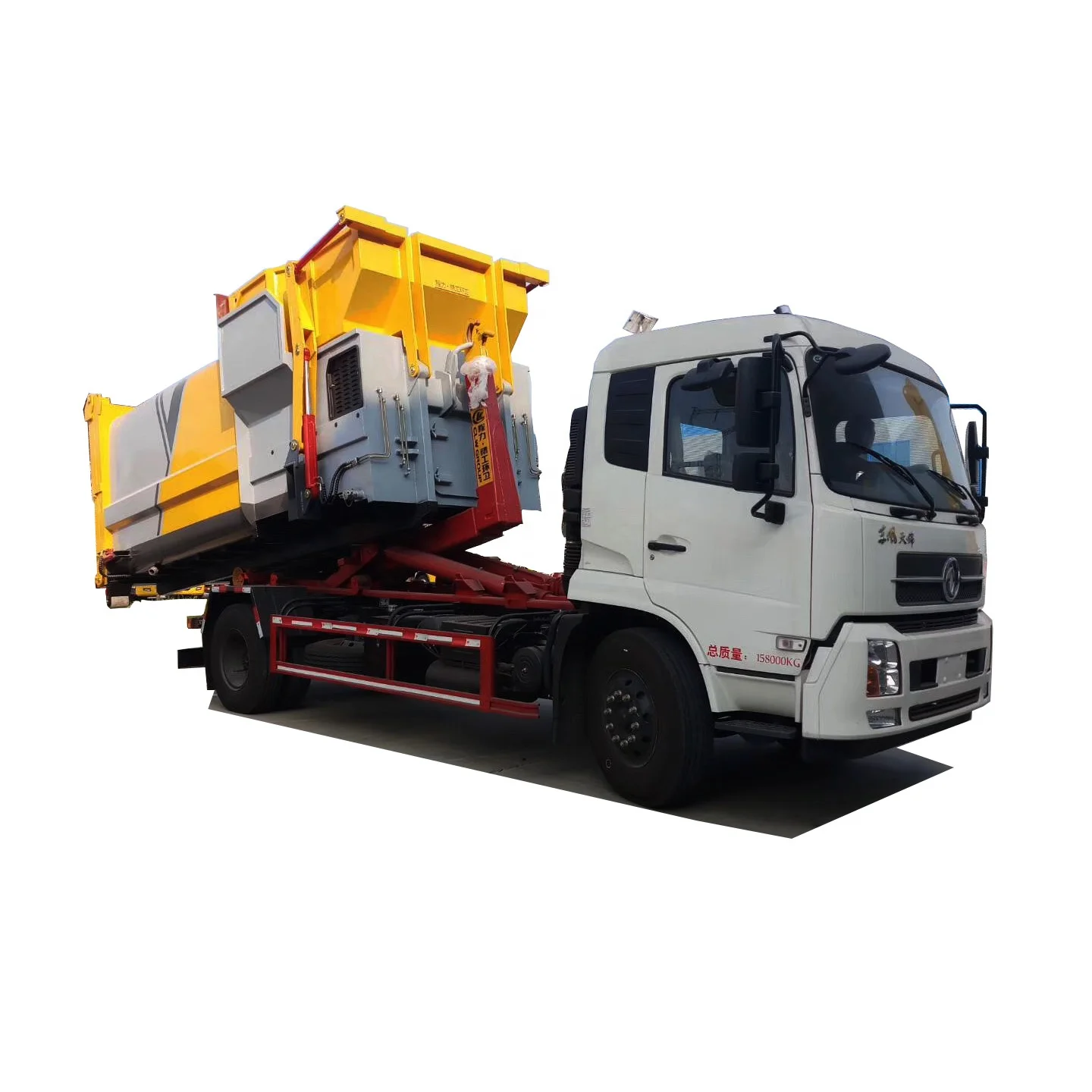Hot sale 10T 12T 12000 Liters  Hook Lift Refuse /garbage Truck for roll off container