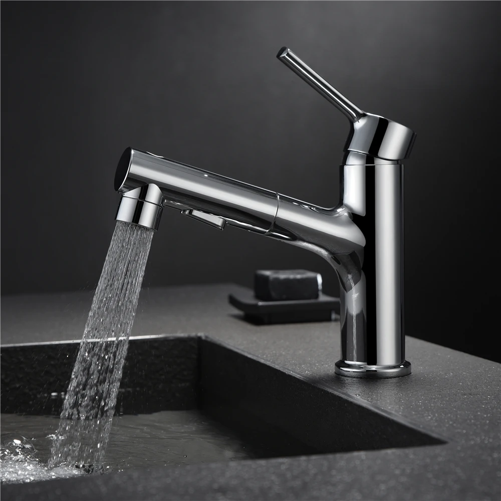 3 way luxury matt grey modern brass faucet cold water mixer tap bathroom face wash sink basin faucet