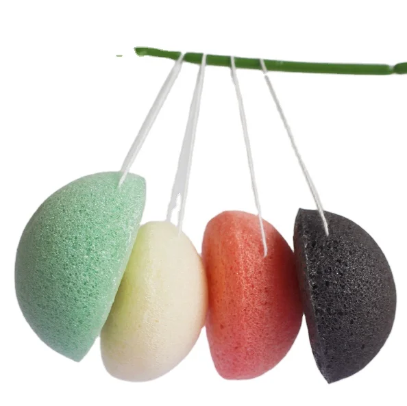Натуральная губка Konjac konкак de Arcilla для нежного очищения многоразовая отшелушивания