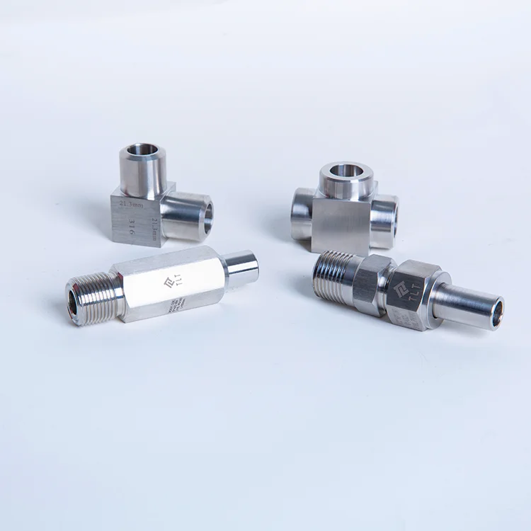 High Pressure Custom Connector Fitting Pipe Fitting Tee Tube Connector