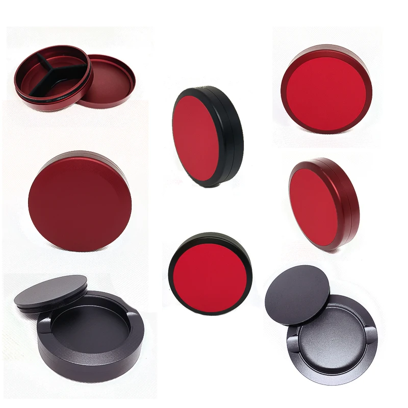 Premium CNC Machined Aluminum Snus Can Metal Snuffbox with Catch Lid Customized Logo 1/2 layers Snuff Can