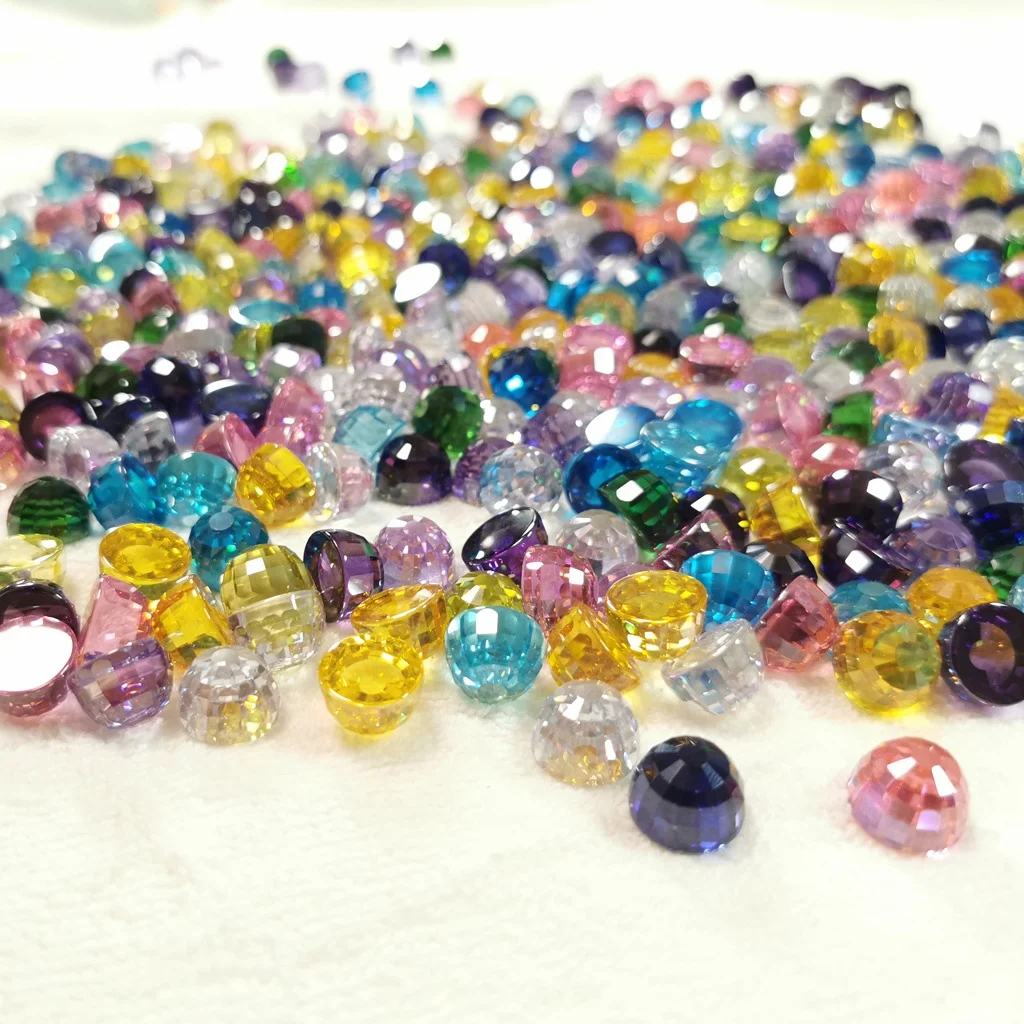 Baifu jewelry loose gemstone bullet shape kunzite zirconia beads