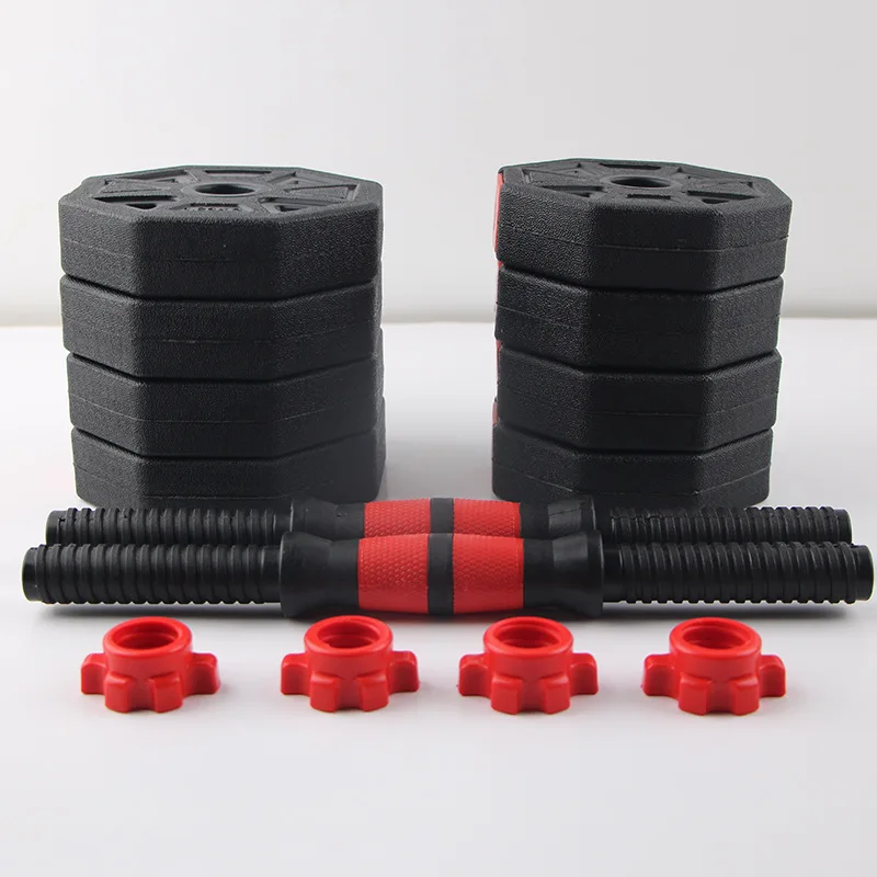 Factory Direct Sale Dumbbell Set Weight Lifting Free Weights Adjustable Dumbbell Set Cement Octagonal Dumbbell