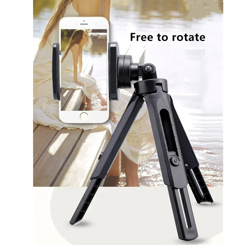 
Portable and Adjustable Live Streaming Camera Tripod with Universal Clip 