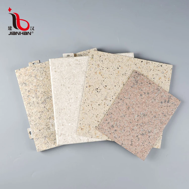 
customized square building look like stone exterior curtain wall panel aluminum veneer 