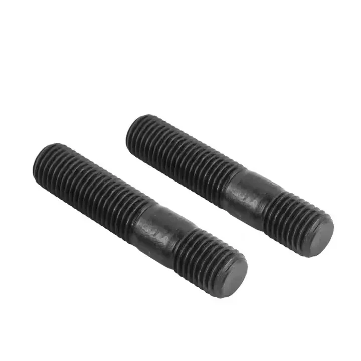 Black double end Thread rod - a320 L7 L43 L71 A193 B7 B16 Stud bolt C/W hex nuts 2H a320 Gr7M ceramic PTFE