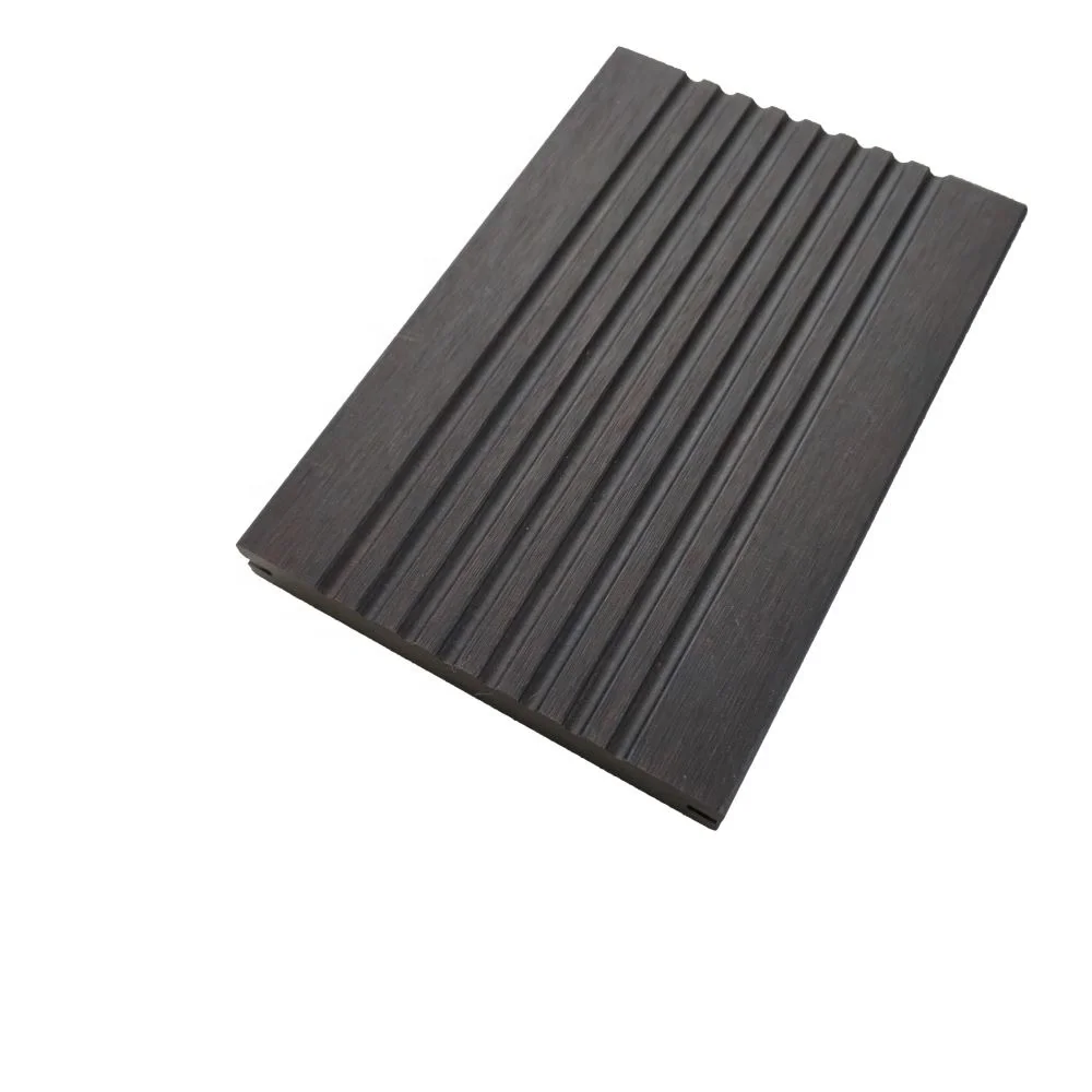 Natural hardwood appearance compressed thermally treated bamboo strips made heavy commercial durable terrace