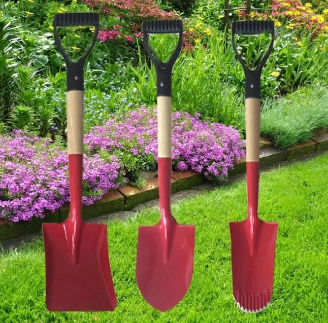 
China Factory Garden tools Shovel Spade Rake Hoe with Handle 