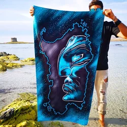 2023 New Design Sports 3d Printed Print Turkish Rectangle Towels 100% Cotton Custom Beach Towel With Logo