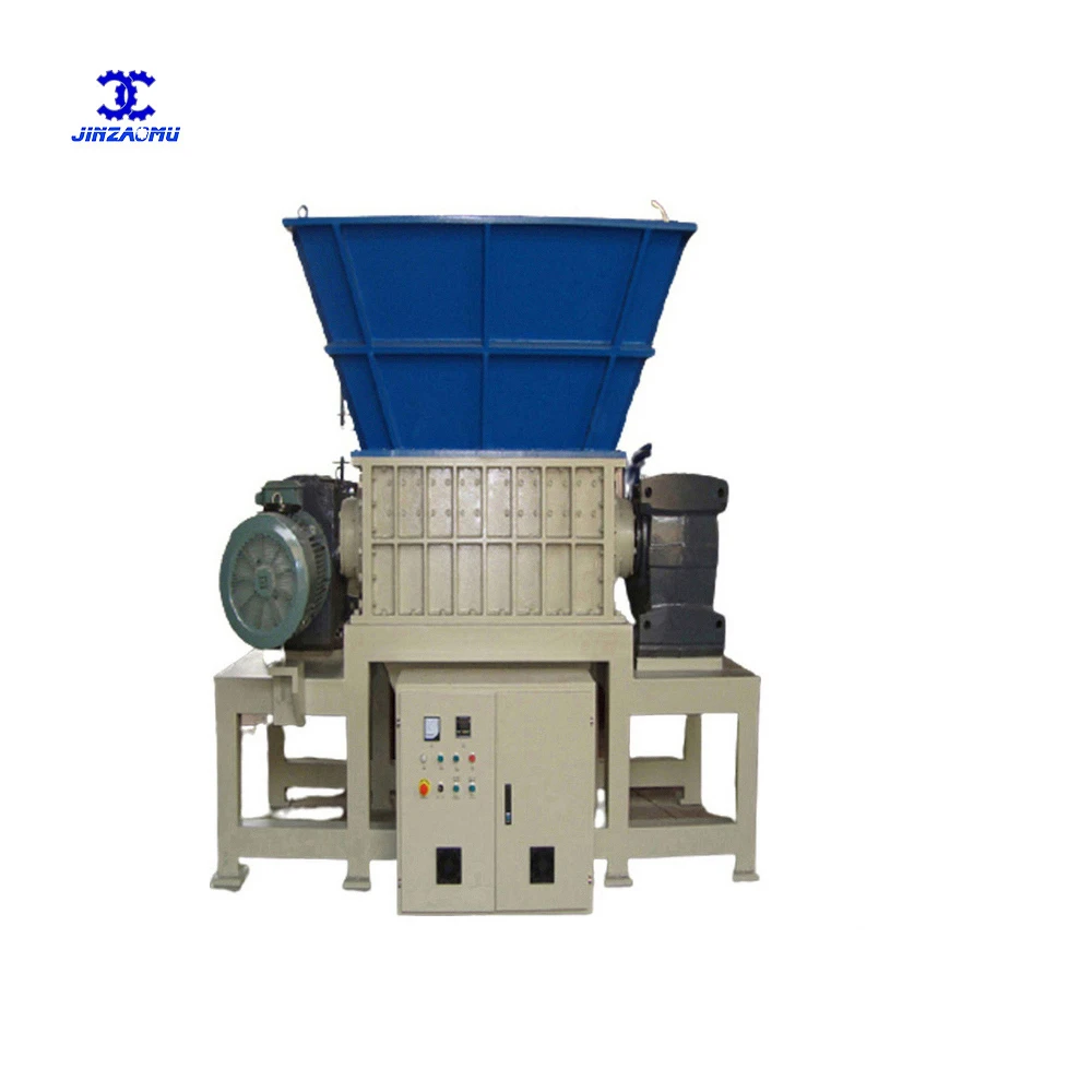 Plastic PE drum pallet shredder crush recycle waste machine for sale