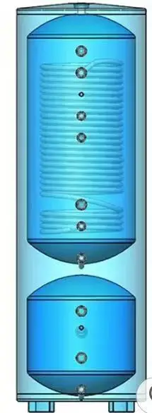 DHW pressurized corrugated coil water storage tank 200L,300L,500L