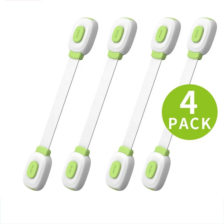 Adjustable Cabinets Appliances Furniture Door Drawers Fridge Child Safety Baby Locks Kit 4 Sets