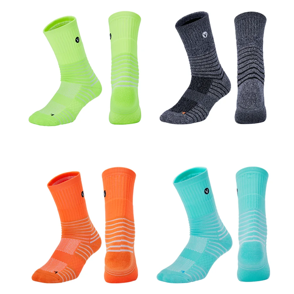 Thicken Running Socks for Men Tennis Hiking Cycling Socks Compression Women Riding Breathable Sport Stocking