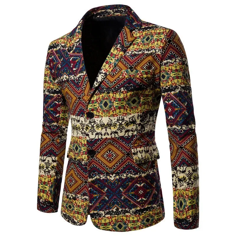 African style blazer African ethnic blazer for men African printed plus size jacket