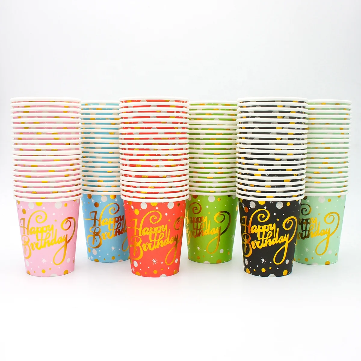 9oz Foil Paper Cups For Birthday Party Decorations Supplies Or Custom