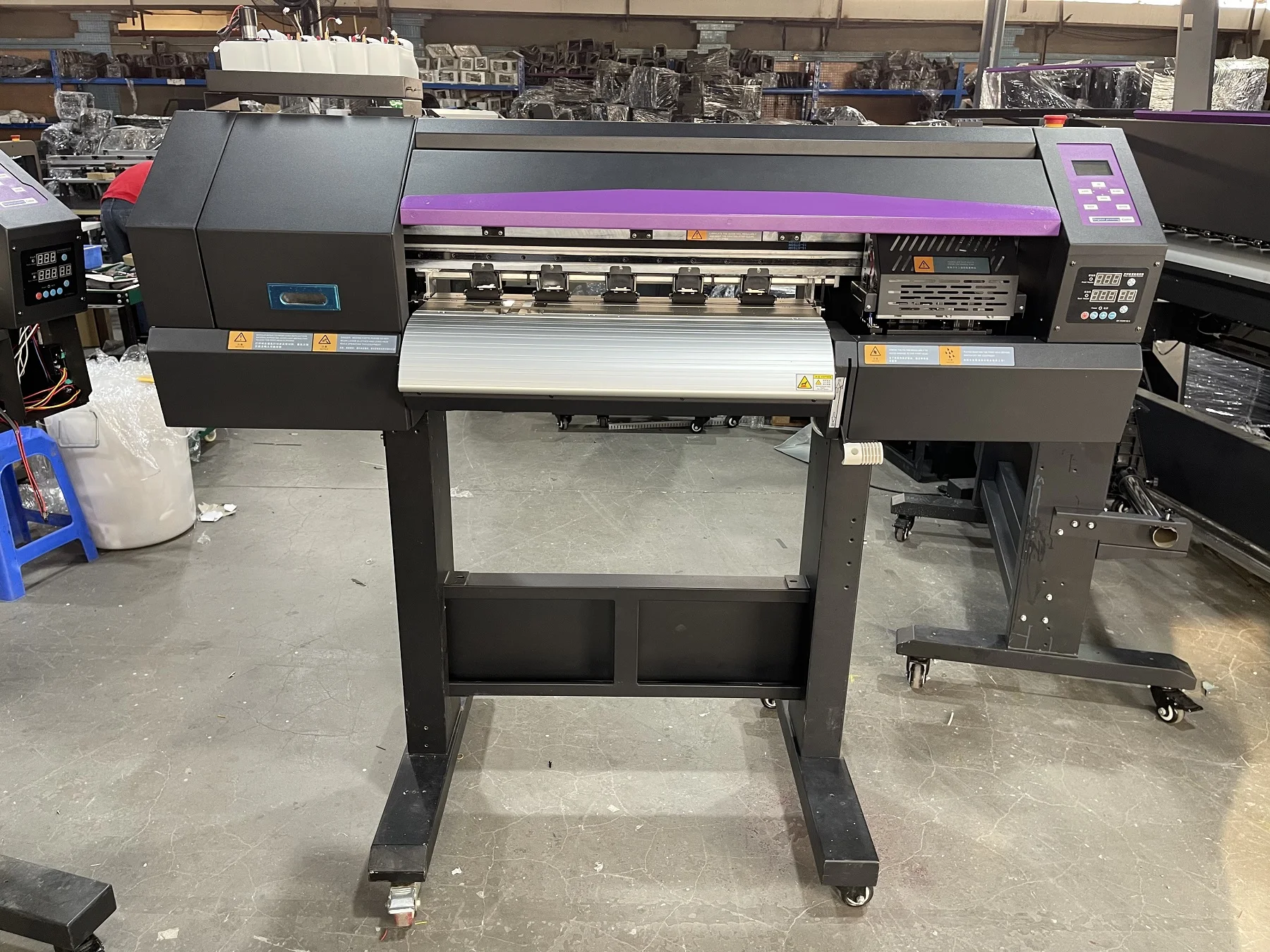 60cm dtf printer with double xp600 printhead with powder shaker machine cmyk+white color