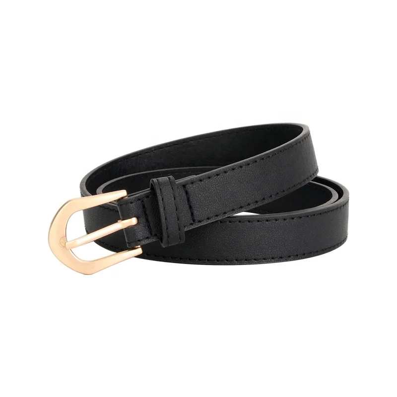 Alloy Pin Buckle Belts for Women PU Leather Waist Belts Ladies Waistband for Jeans