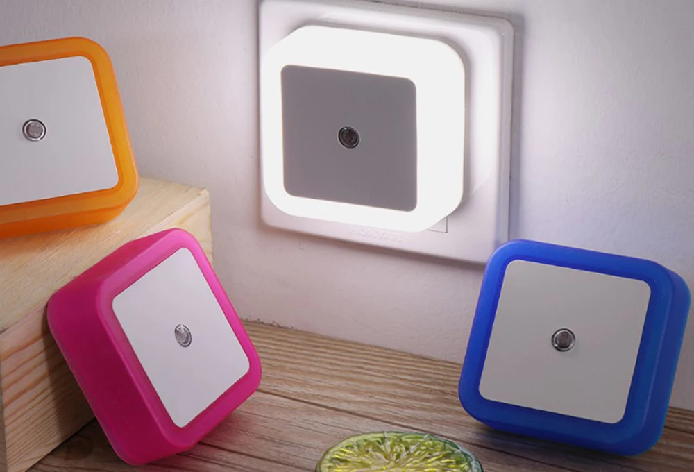LED Mini Wireless Sensor Control 110V 220V EU US UK Plug Night Light Baby Sleeping Bedroom Corridor Lamp
