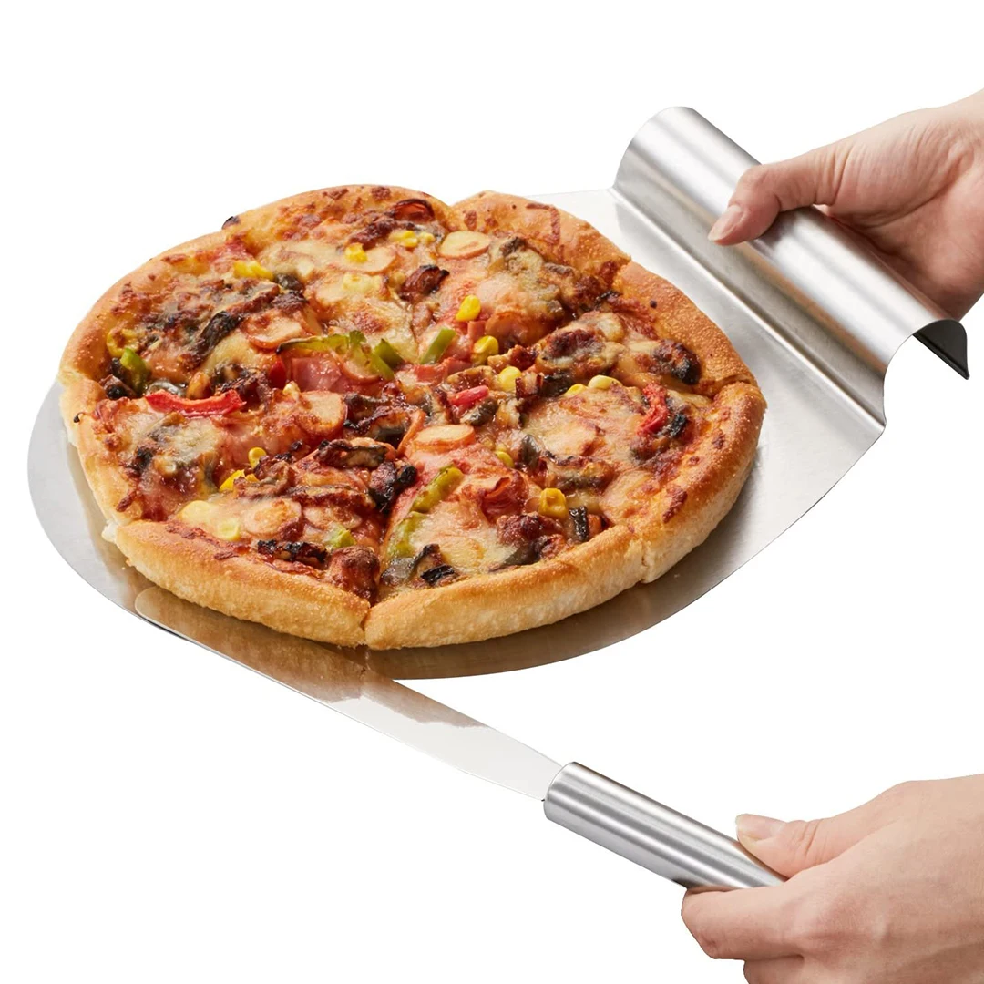 11 Inch Stainless Steel Cake Lifter Moving Plate Shovel Transfer Tray