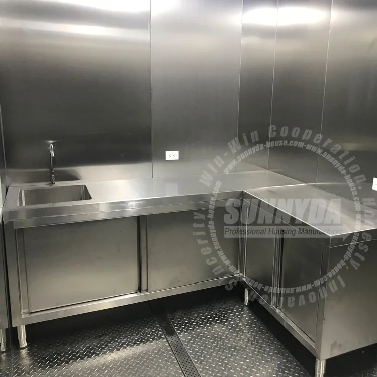 New design 40ft prefab container with kitchen small houses made from shipping containers