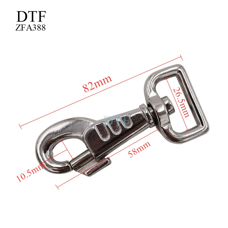 zinc alloy cast snap hooks alloy swivel carabiner Custom pet snap hook with chrome plated