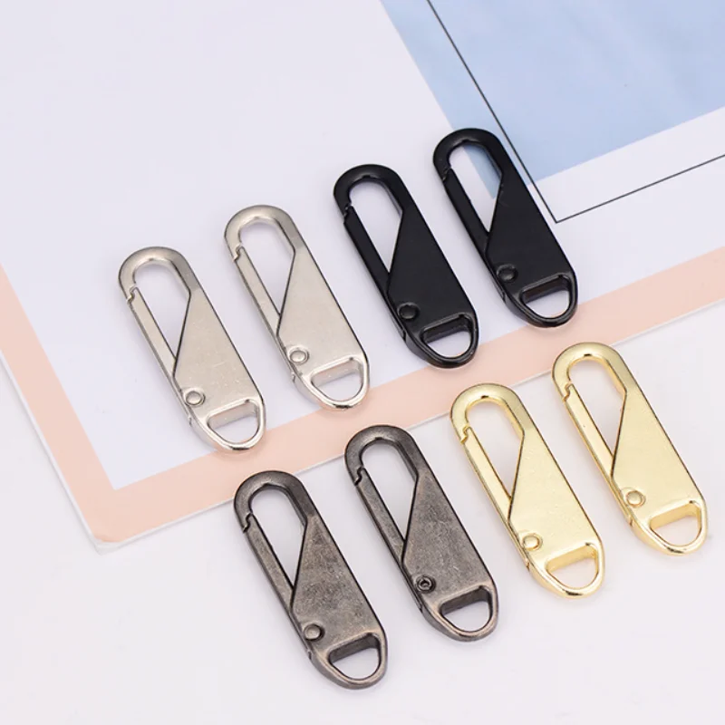 Factory Wholesale Detachable Zipper Pulls Head Universal Zipper Puller Replacements for Backpack Leather Bag Garment
