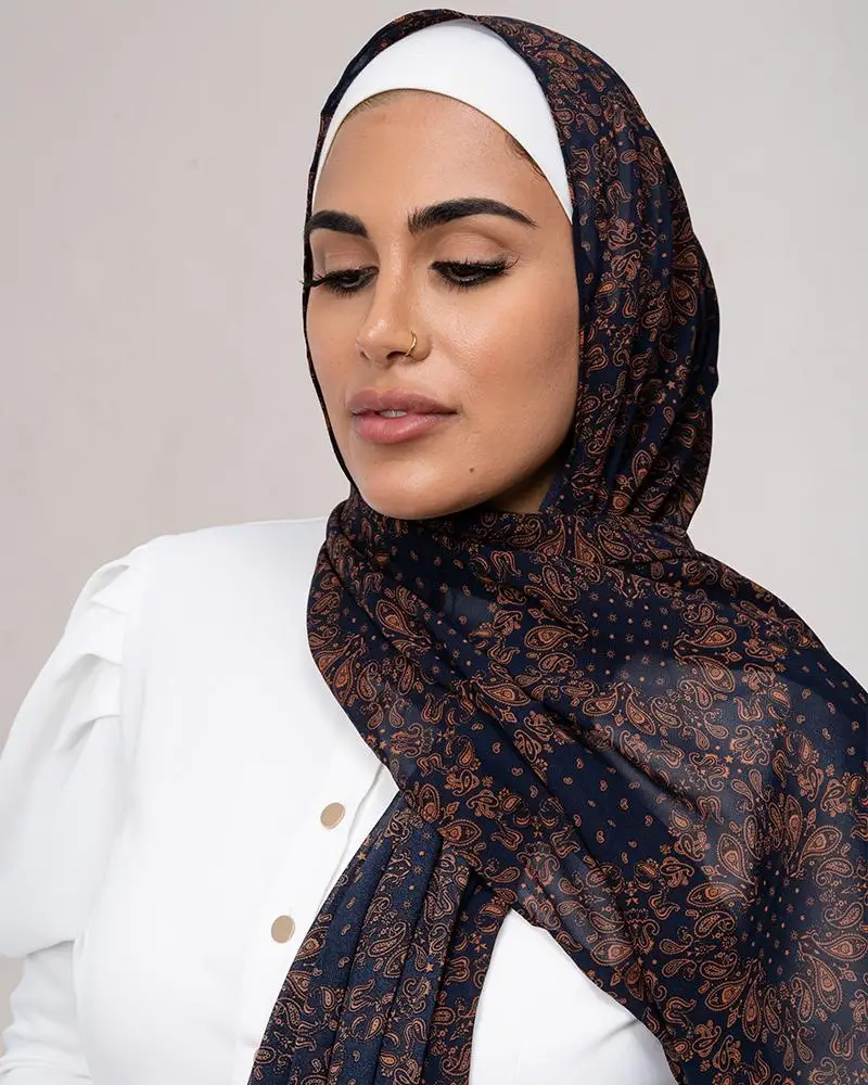 MOTIVE FORCE New Innovative Product Islamic Muslim Printed Arab Dubai Uae Sport Hijab Muslim Women Hijab