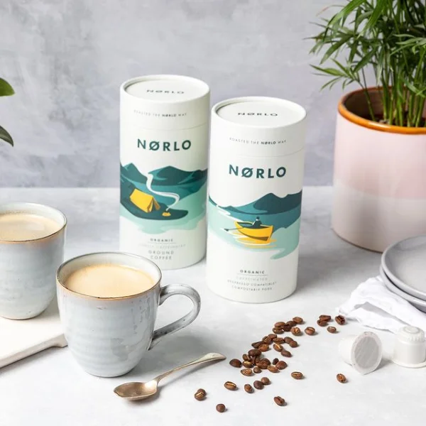 Eco Friendly Coffee Packaging Custom Logo Cardboard Tea Cans Tightness Kraft Paper Tube Round Boxes Cylinders Food Container