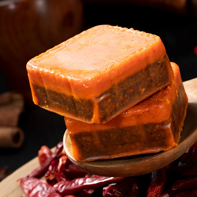 QINMA chinese vegetarian hotpot broth mala flavor base OEM 360g