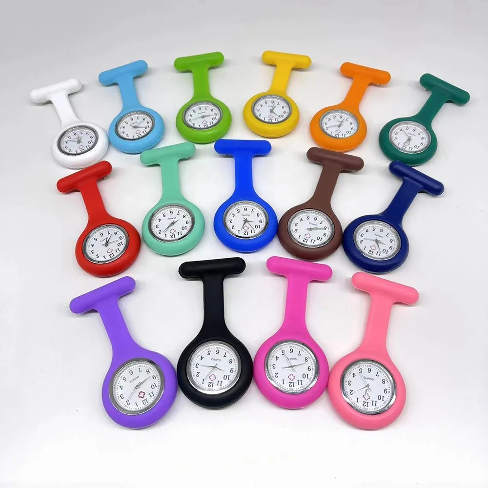 High quality custom colorful silicone doctor watches breast watch for nurse