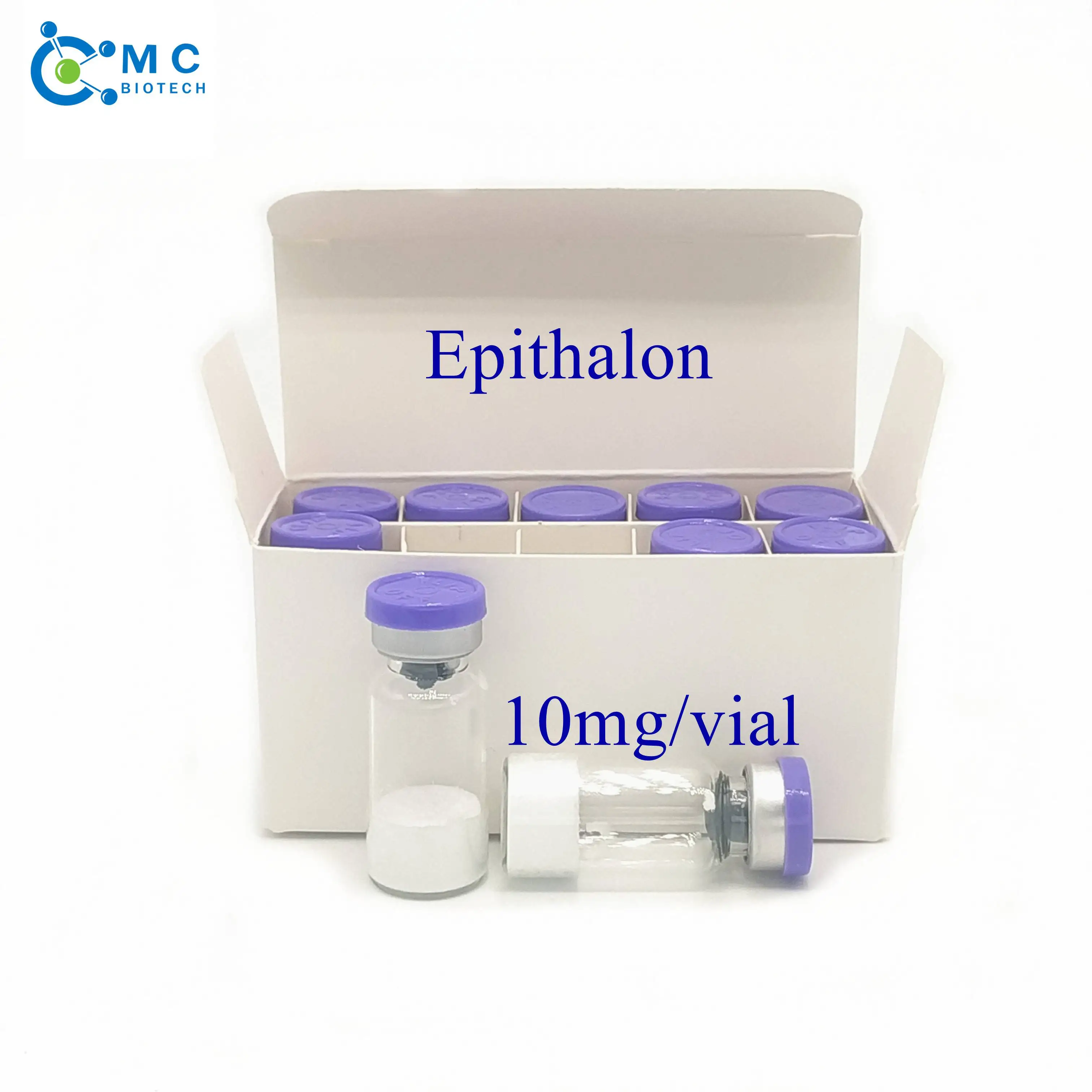 
Top anti-aging Epithalon peptide powder Epitalon Acetate CAS 307297-39-8 100mg per box 