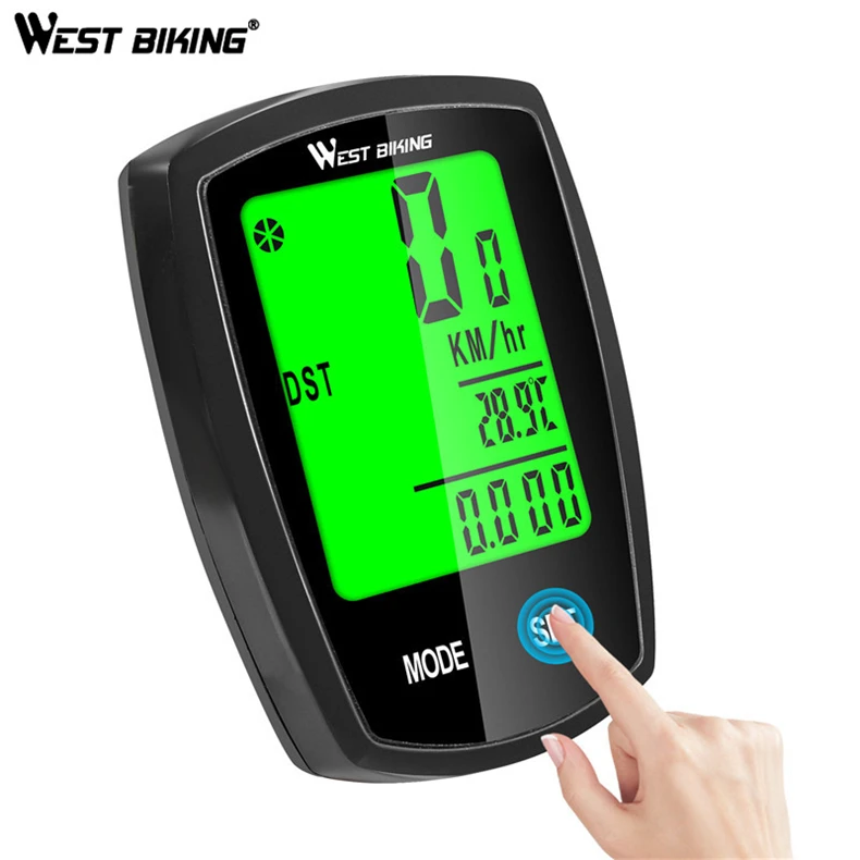 Bike Computer Screen-touchable Speedometer Digital Odometer Cycling Computer Wired/Wireless Exercise Bicycle Computer