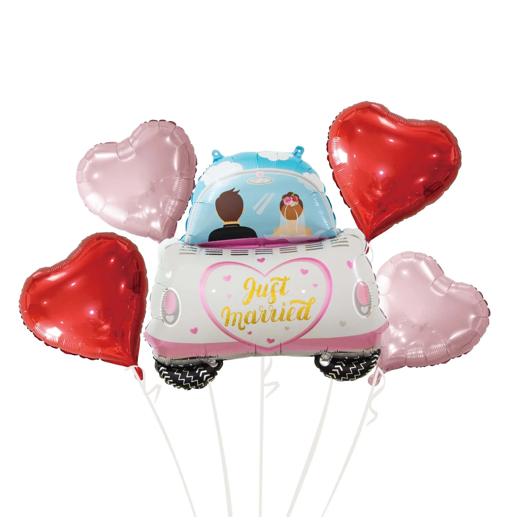 5Pcs Foil Balloons Set Party Supplies Multicolor 18inches Round Star Shape Unicorn Birthday Cake Ring Pink Heart Balloons Set