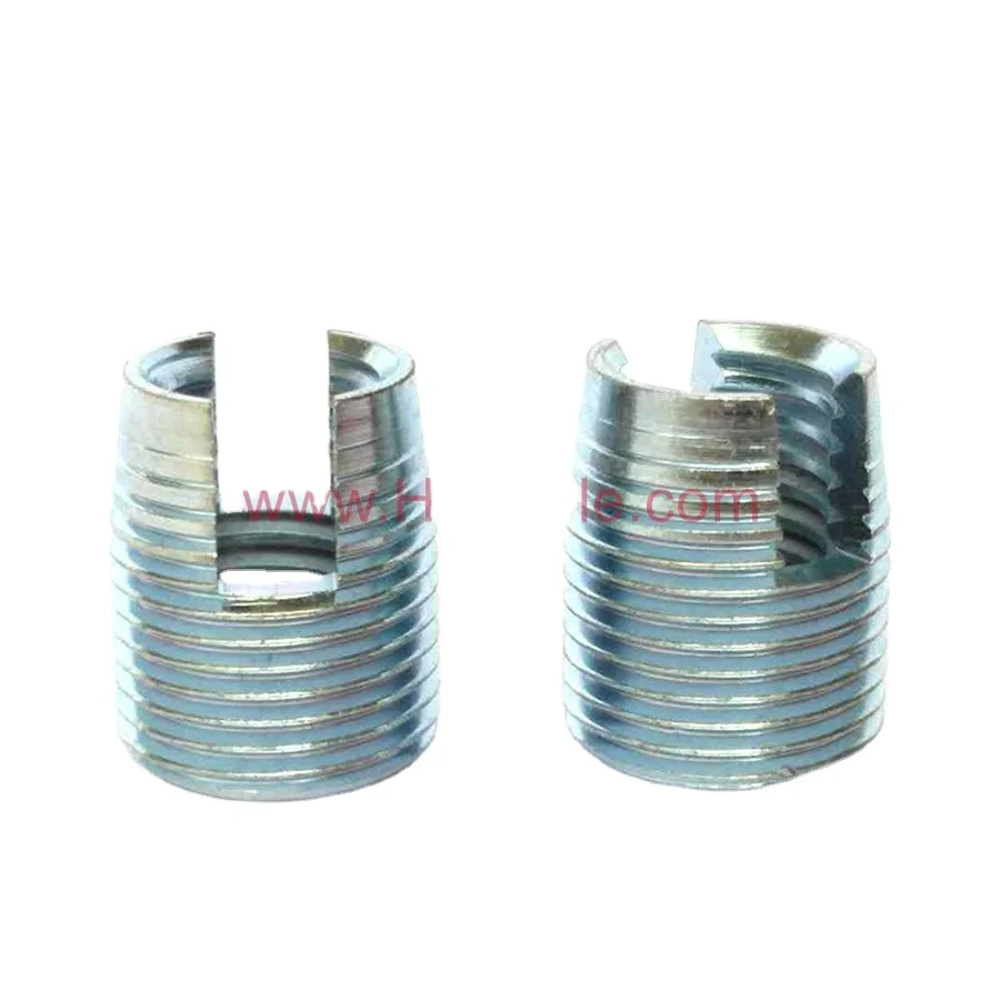M8 standard slotted threaded inserts tapping screw
