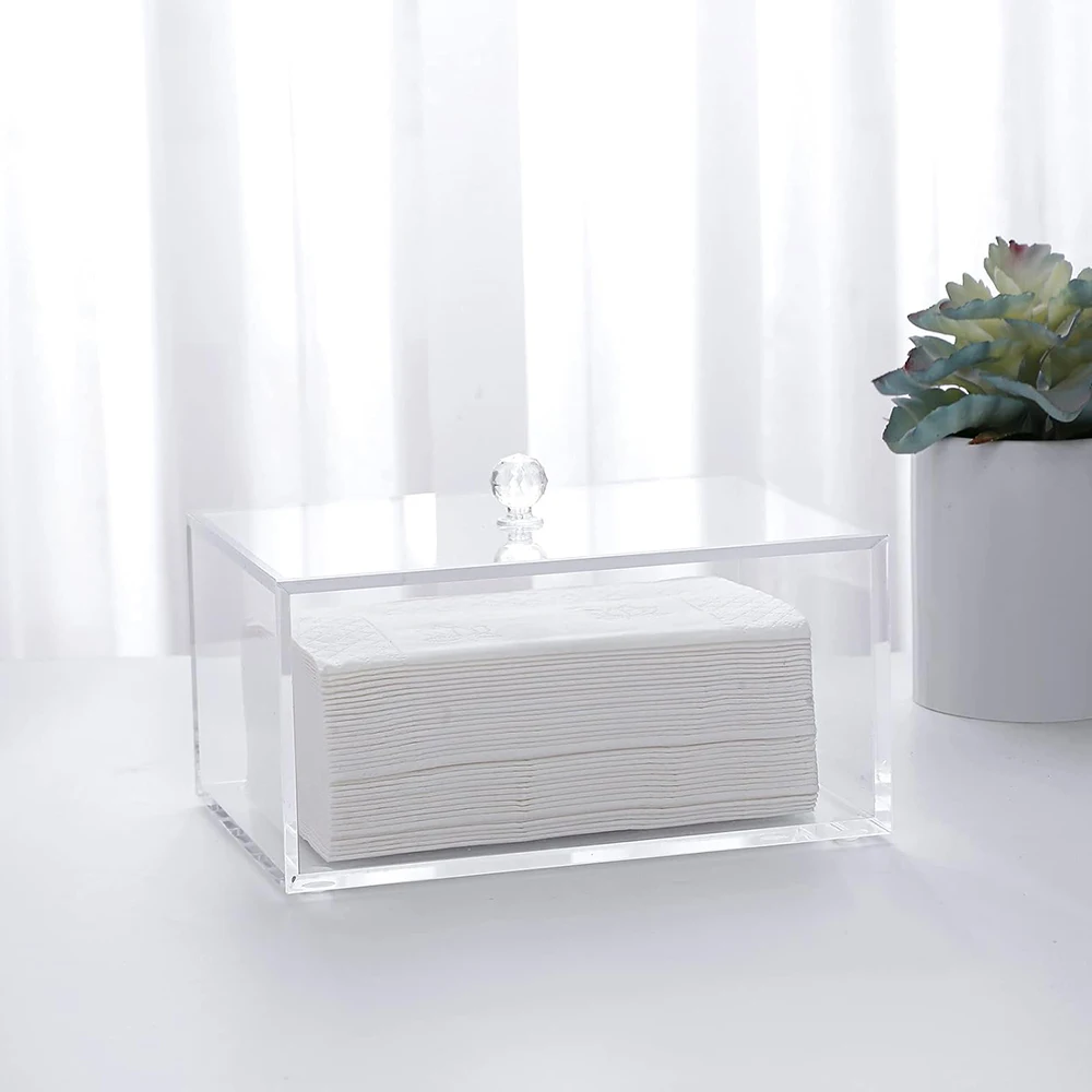 Transparent Thick Perspex Dryer Sheet Holder Clear Acrylic Fabric Softener Sheet Dispenser