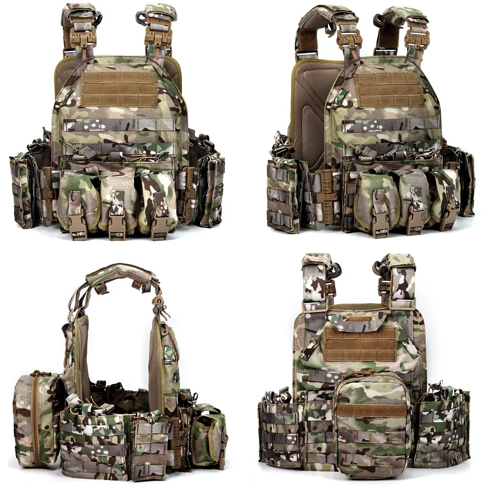 JSH удобный 1000D полиэстеровый 6094 тактильный жилет Новый Colete Tatico Plate Carrier Molle тактический с защитными функциями