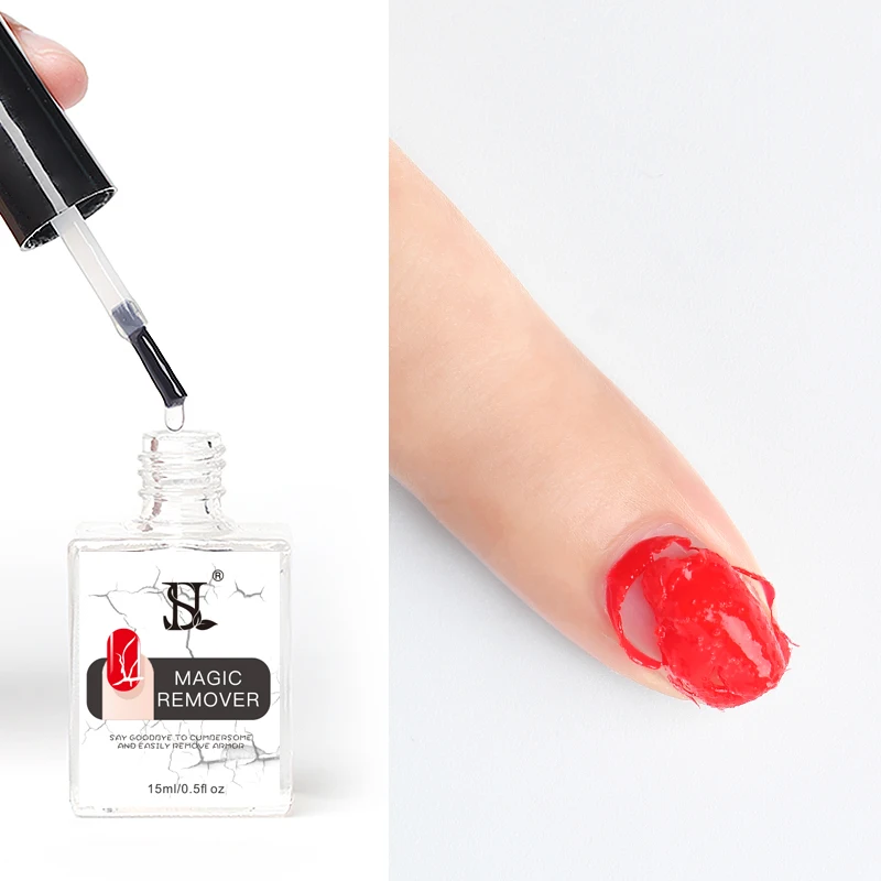 Nail Gel Polish Magic Remover For Manicure Fast Clean Within 2-3 MINS UV Gel Nail Polish Remove Base Top Coat